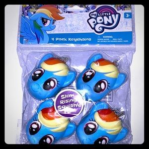 My little pony squishy keychains